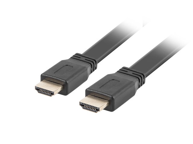 Ploski HDMI 2.0 kabel, 1.8m, črn, 4K @ 60Hz