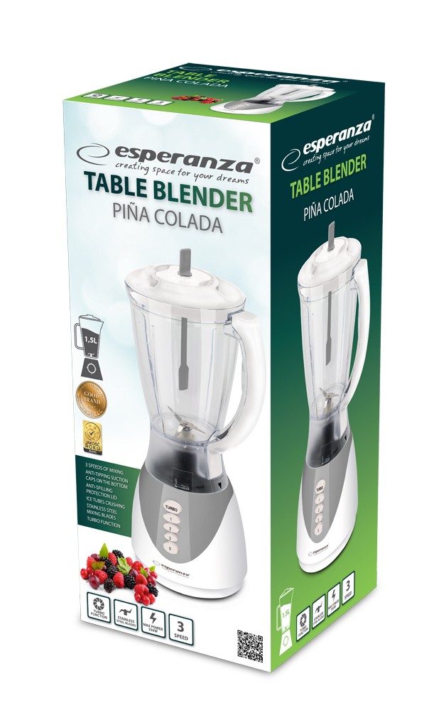 Esperanza PINA COLADA EKM023E Blender, 500W - Elegantna zmogljivost 2