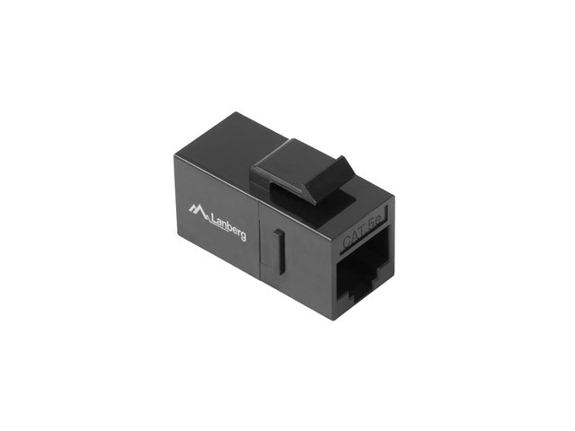 Lanberg Keystone spojnik RJ45 - RJ45 UTP Cat.5e, mrežni, črn 2