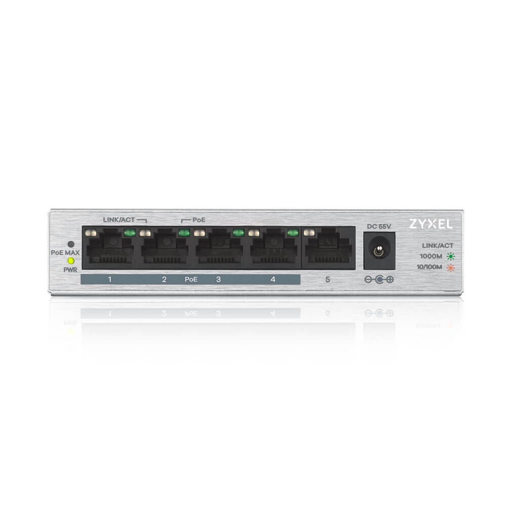 Mrežni preklopnik (Switch) 5-portni Gigabit PoE+ GS1005-HP