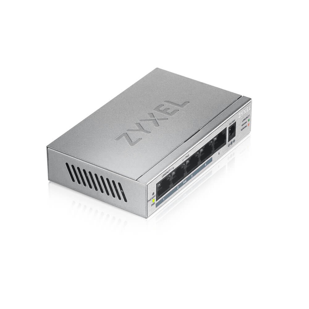 Mrežni preklopnik (Switch) 5-portni Gigabit PoE+ GS1005-HP 2