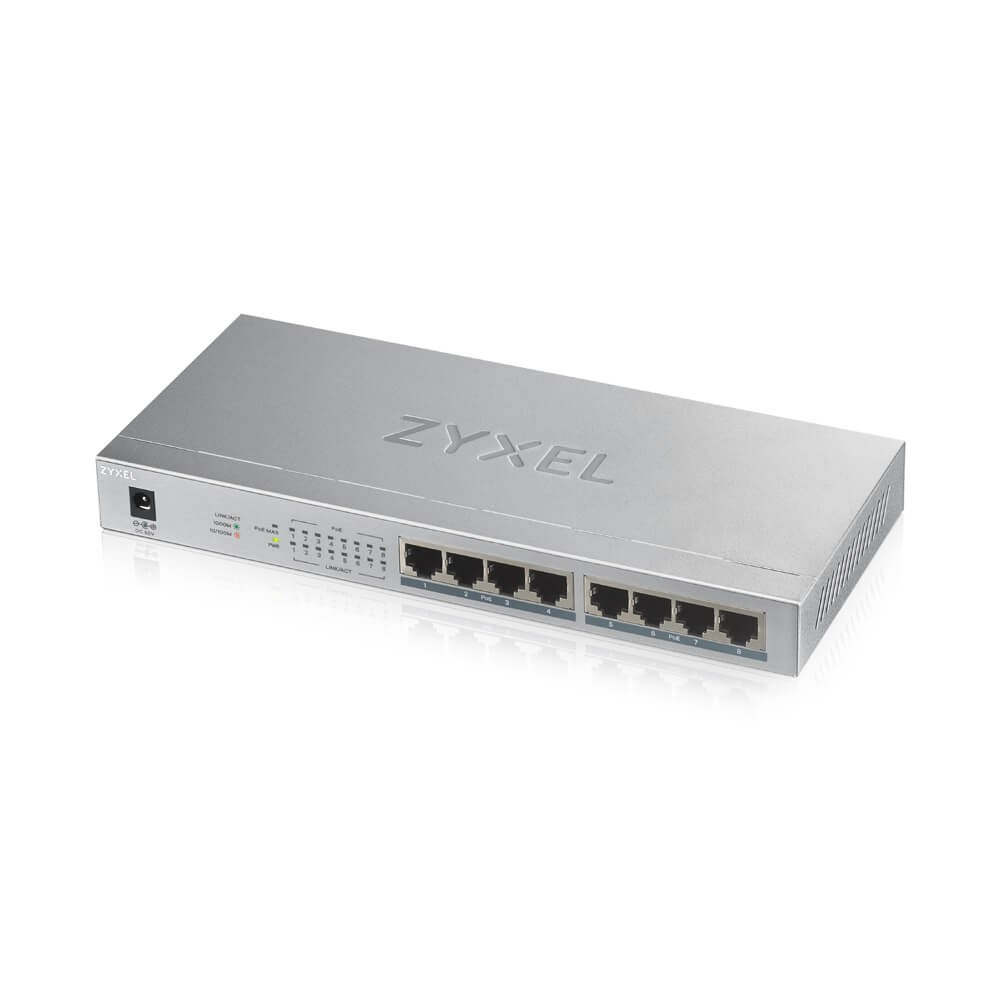 Mrežni preklopnik (Switch) 8-portni Gigabit PoE+ GS1008-HP