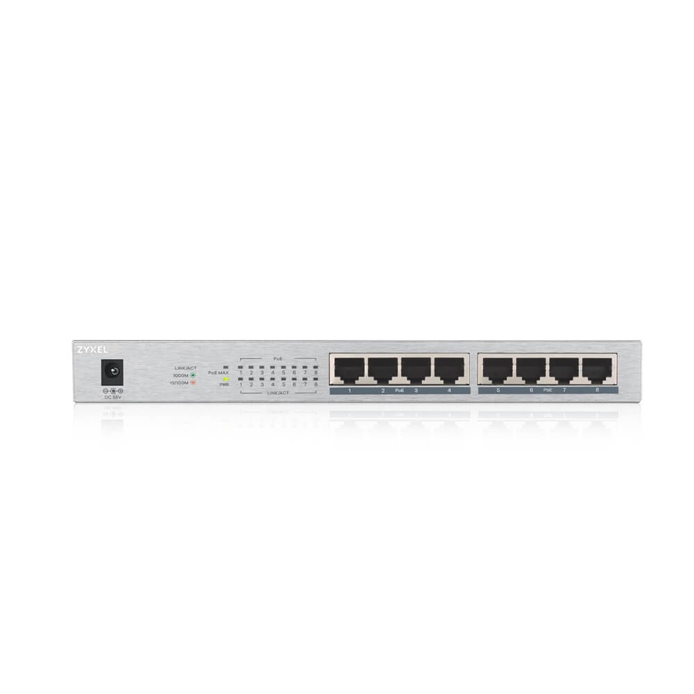 Mrežni preklopnik (Switch) 8-portni Gigabit PoE+ GS1008-HP 3