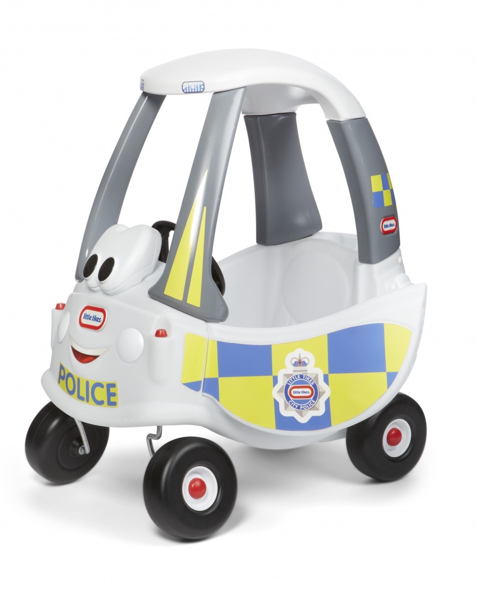 Otroški avto na potiskanje Cozy Coupe Policija, bel 2