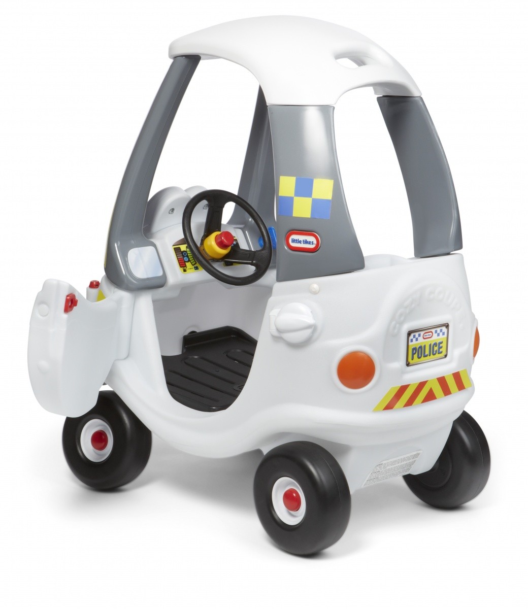Otroški avto na potiskanje Cozy Coupe Policija, bel 4