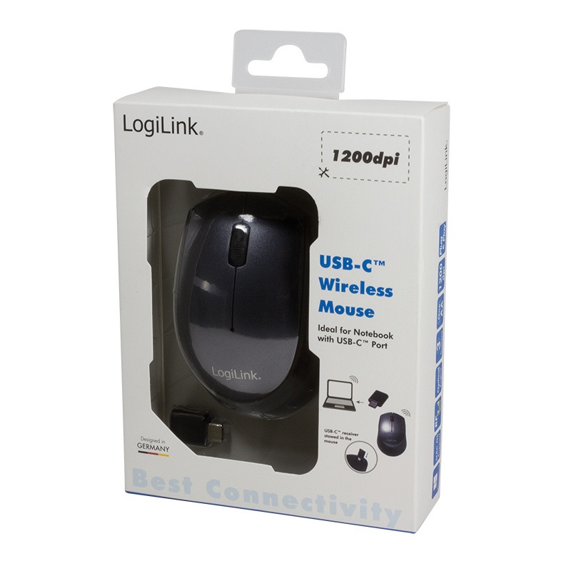 Brezžična miška 2.4GHz, USB-C, optična 8