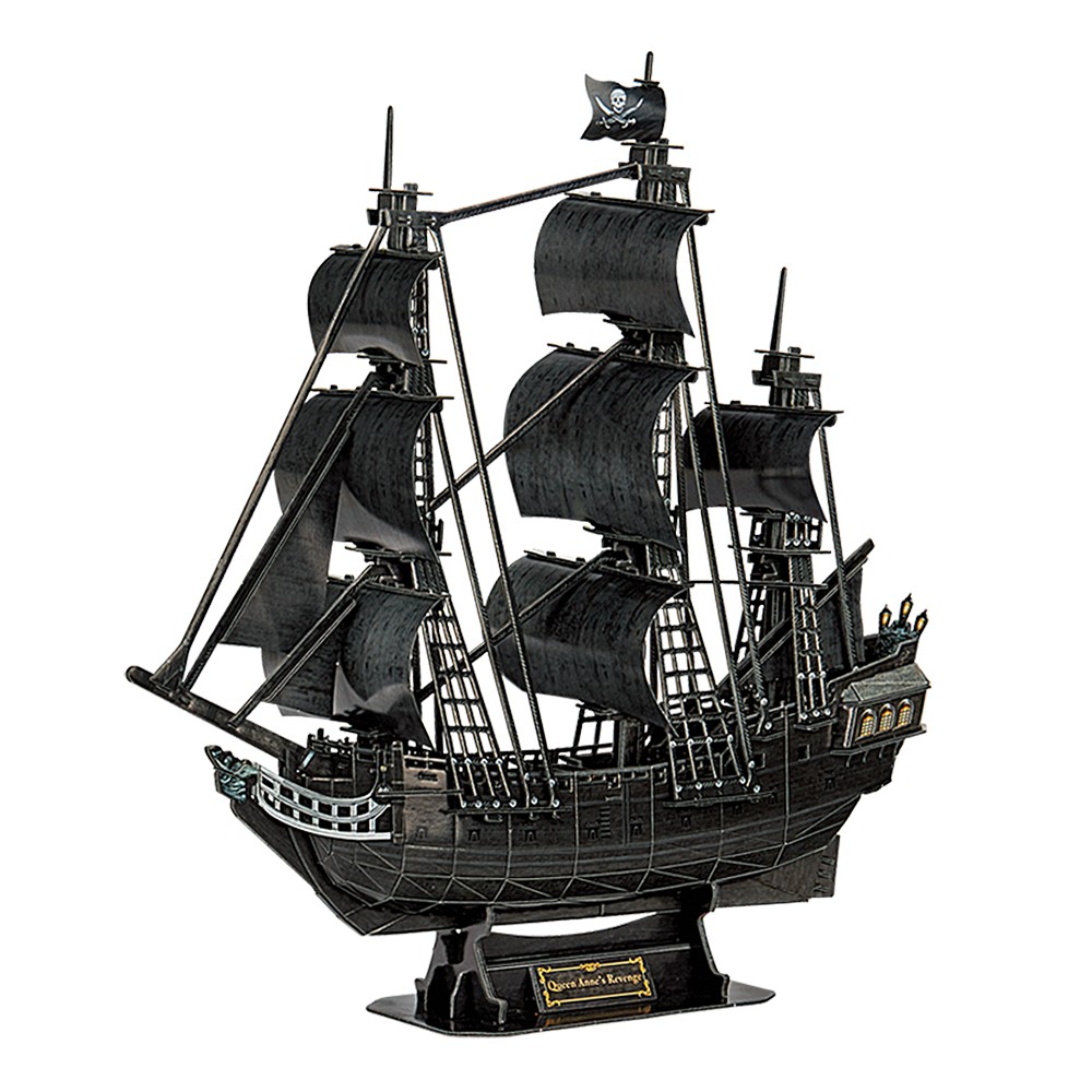 3D Puzzle Piratska ladja - Maščevanje kraljice Anne 2
