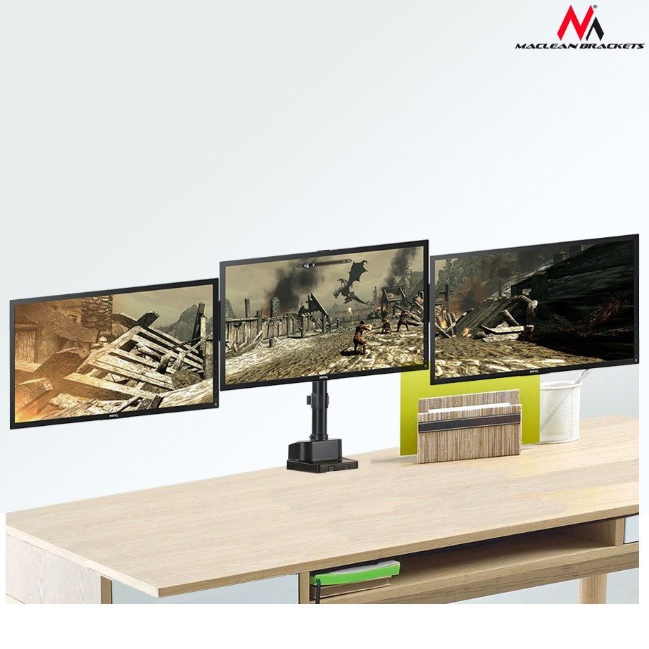 Stojalo za 3 monitorje MC-811, namizno 2