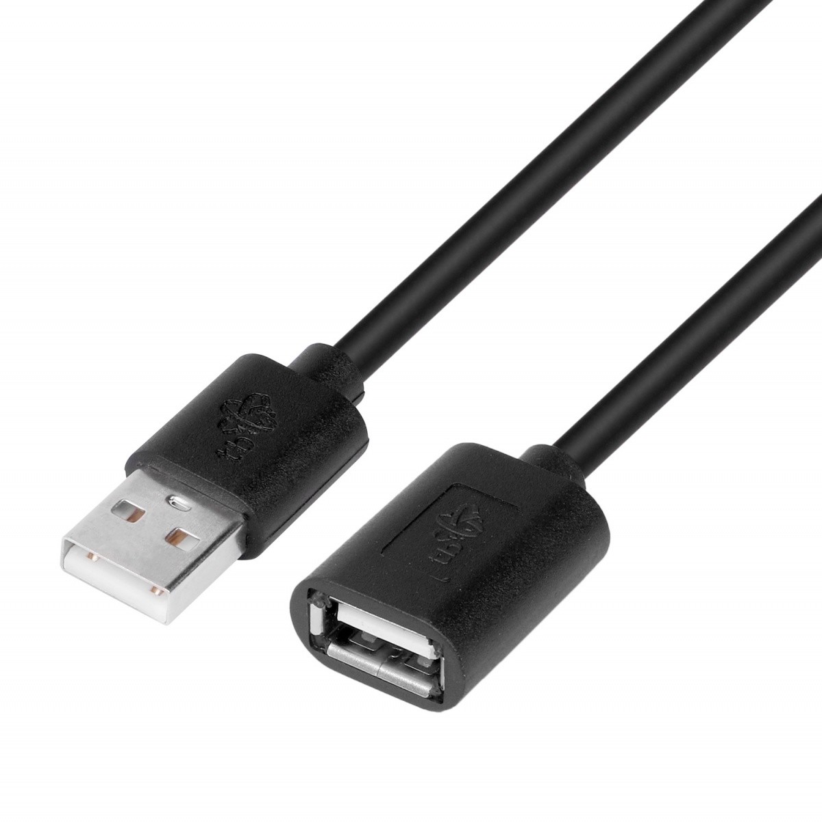 Podaljševalni USB AM-AF kabel, 1,8 m, črn