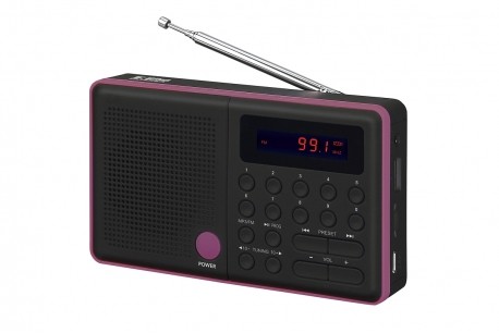 Prenosni radio Pliszka z USB in FM - črn 2