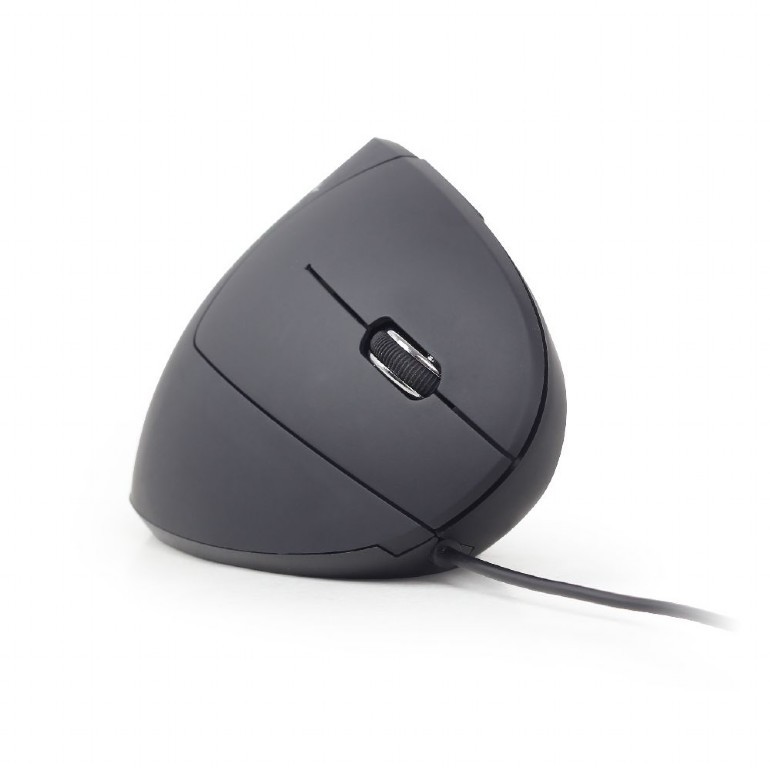 Ergonomska optična miška, 6 gumbov, črna 3