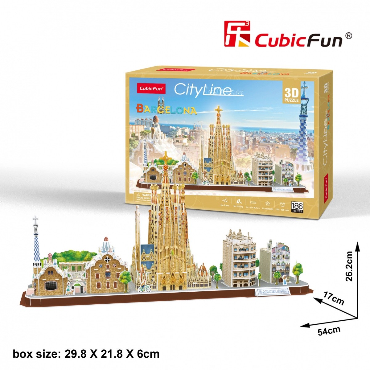 3D Puzzle Mesto Barcelona 2