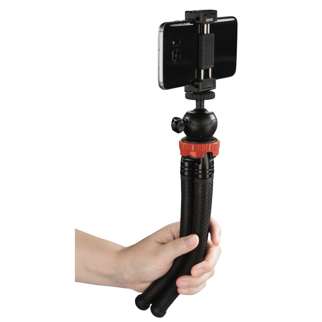 Hama FlexiPro Mini stativ 27cm rdeč 5