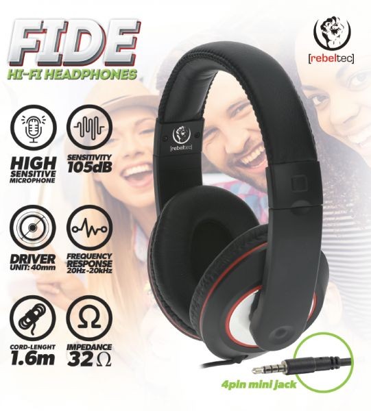 Stereo slušalke s FIDE mikrofonom 2