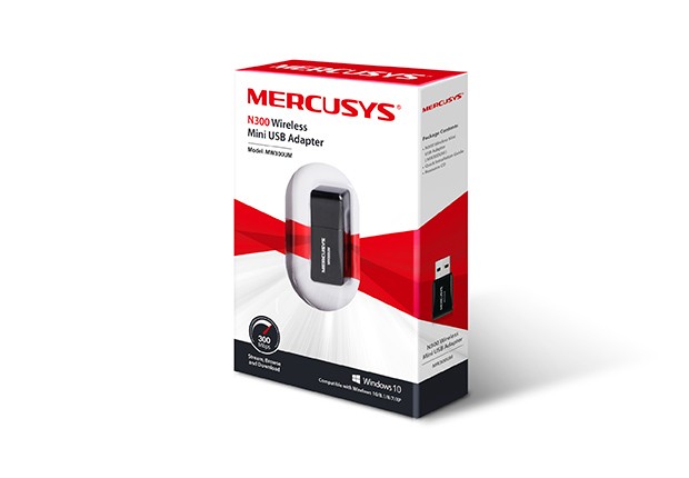 Mercusys MW300UM USB WiFi N300 mrežni adapter
