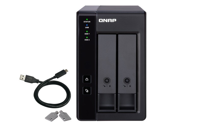 QNAP TR-002 RAID razširitvena ohišja, 2-bay, USB 3.1 Gen.2