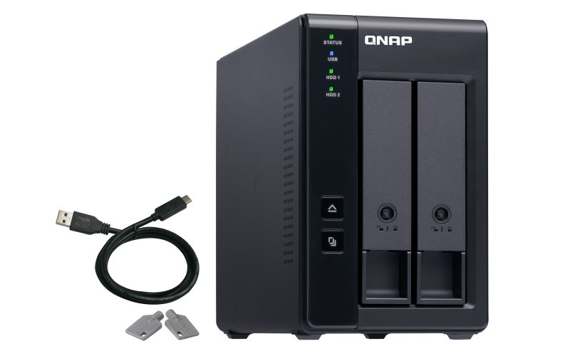 QNAP TR-002 RAID razširitvena ohišja, 2-bay, USB 3.1 Gen.2 2
