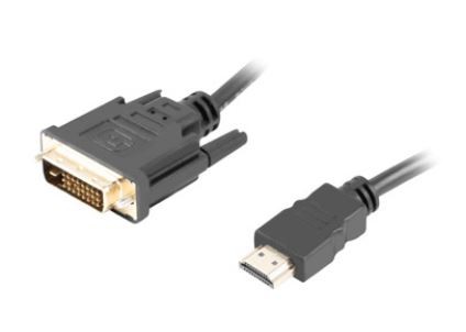 Lanberg Kabel HDMI (M) na DVI-D (M) Dual Link, 1.8 m, črn