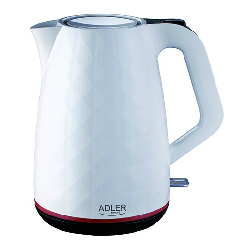 Adler AD 1277 kotliček za vodo, 1.7L, bela