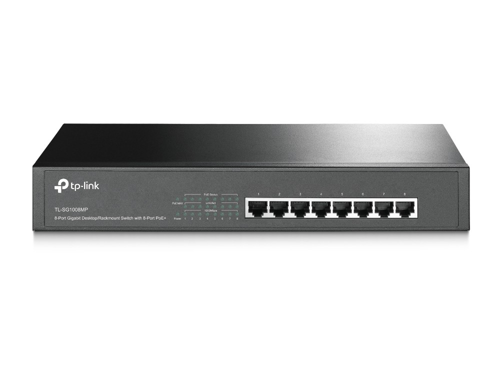 TP-LINK preklopnik SG1008MP 8x1Gb PoE+