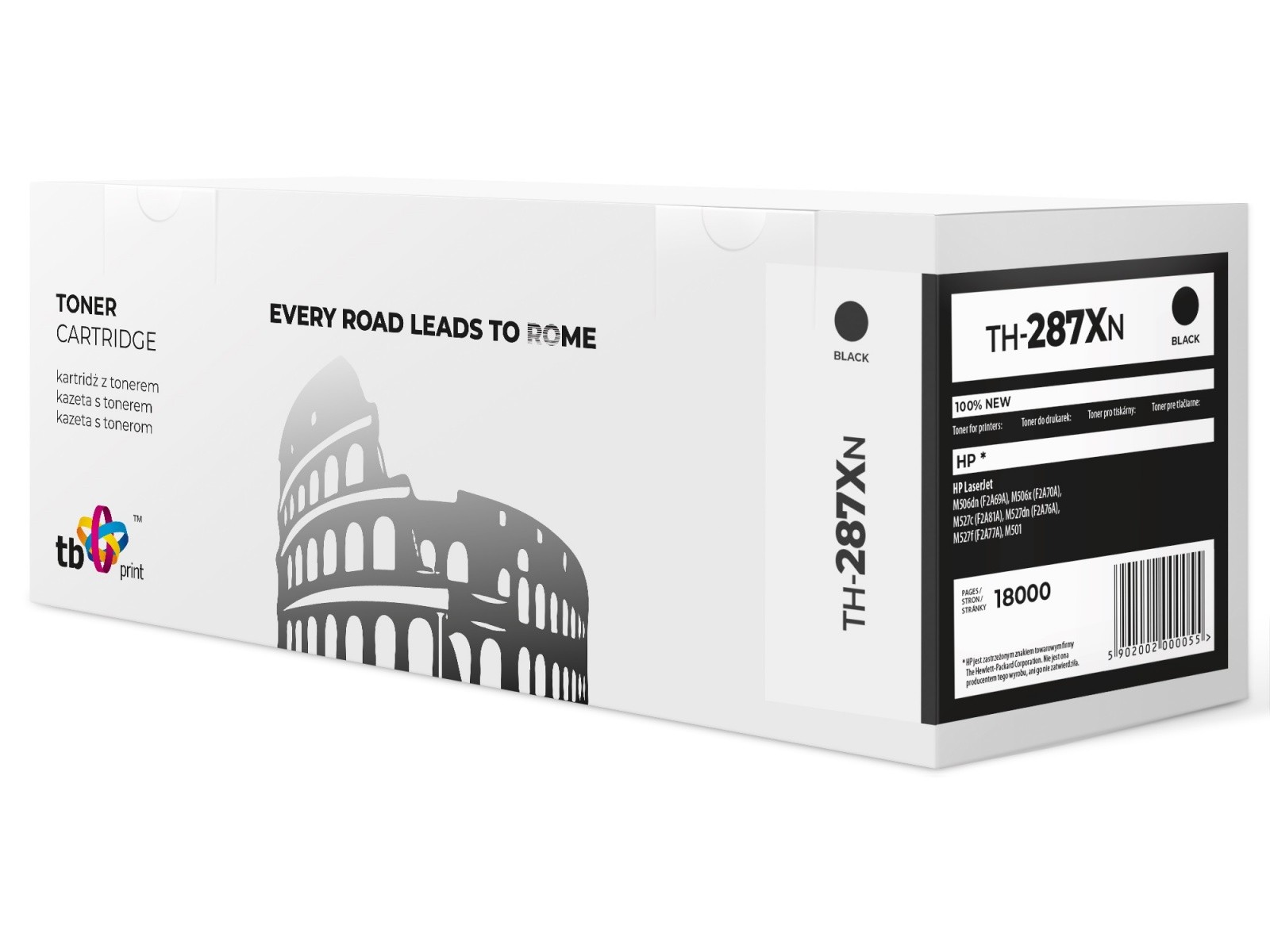 Združljiv toner za HP CF287X, črn