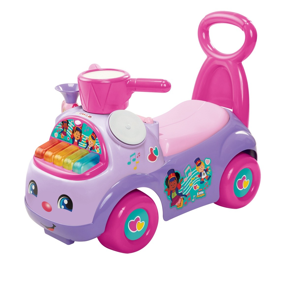 Glasbeni poganjalec Fisher Price - Vijolični