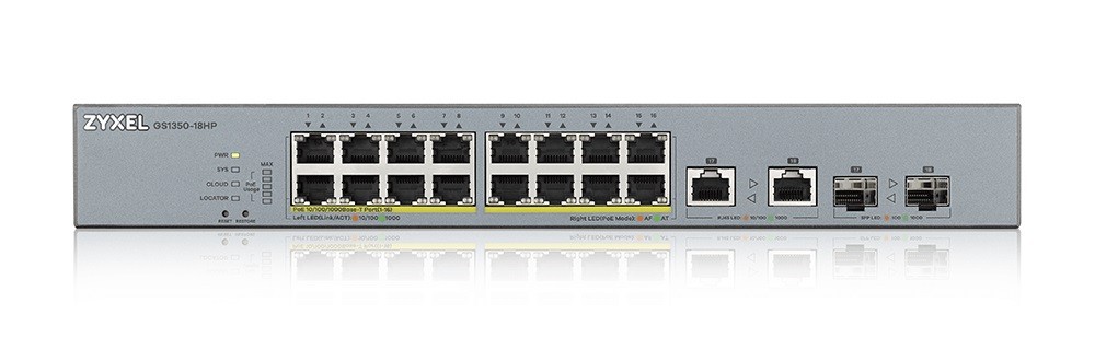 Upravljalni preklopnik GS1350-18HP CCTV PoE LR 250W