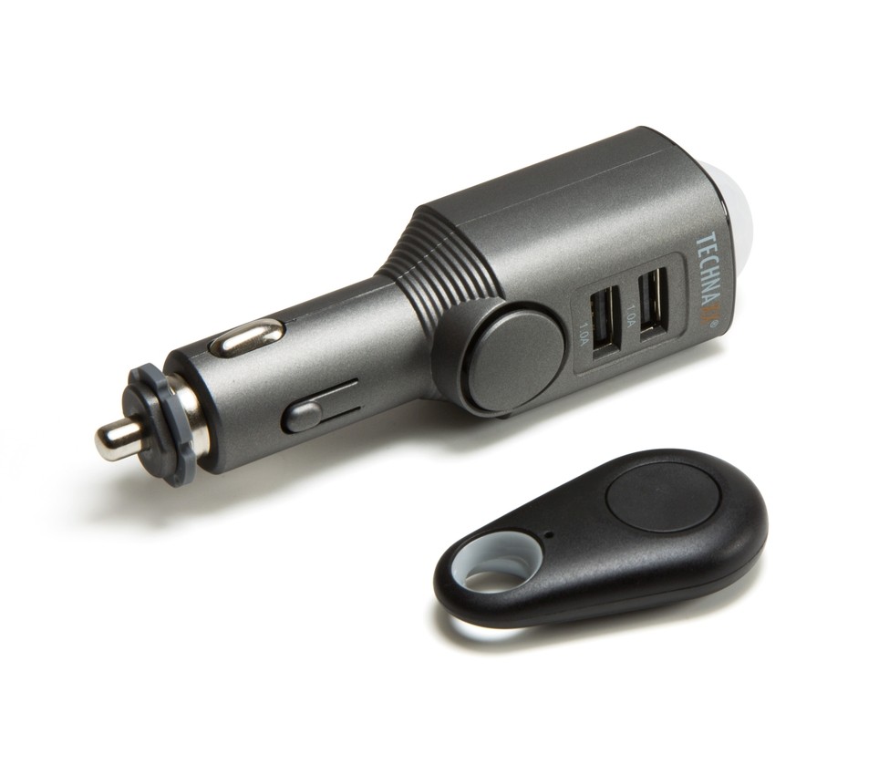 Technaxx TX-100 avtoalarm z 2-portnim USB polnilcem