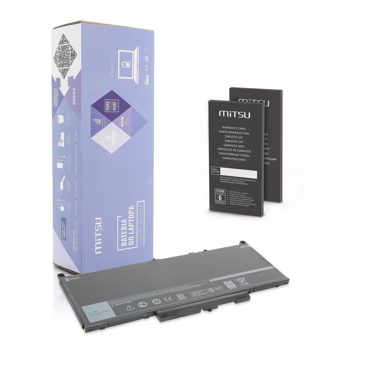 Baterija za Dell Latitude E7270, E7470 (7200mAh)