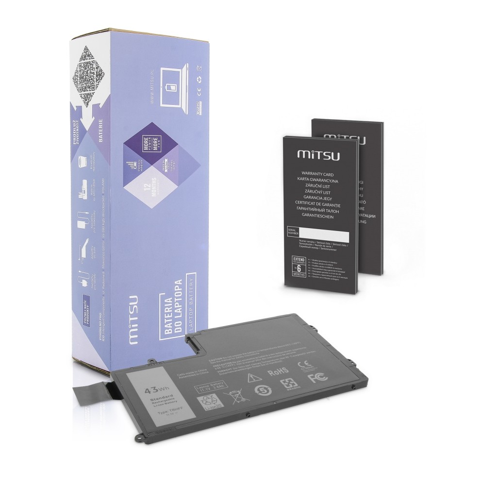 Baterija za Dell Inspiron 15, 14 (3800mAh)