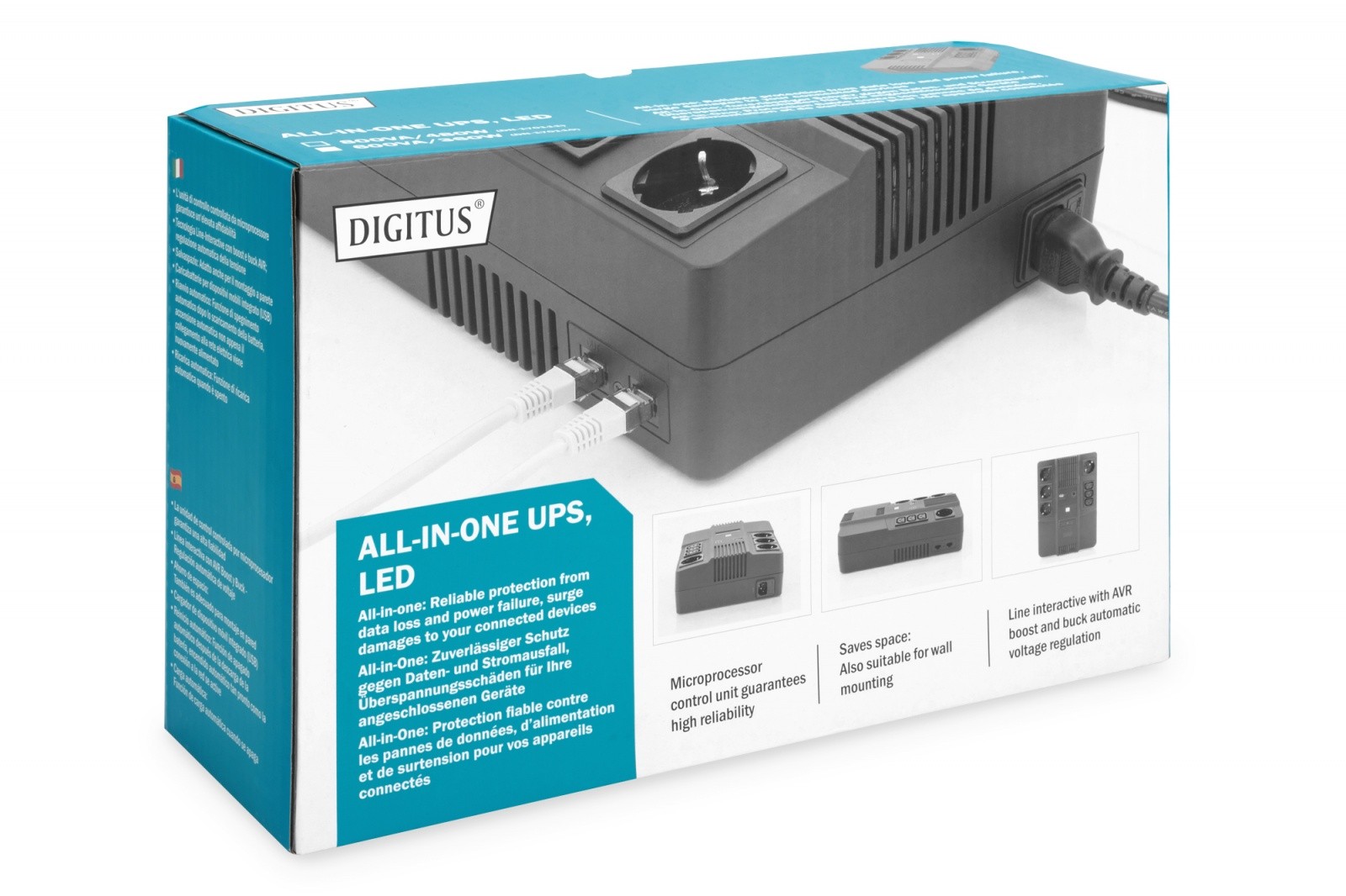 UPS napajalnik Line-Interactive 600VA/360W z AVR 6