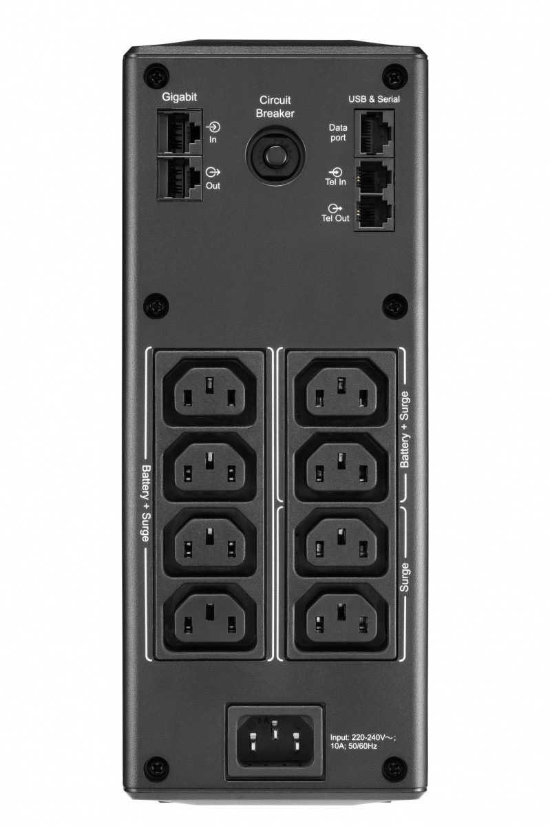 UPS napajalnik Back PRO BR1600MI, 1600VA, 8xC13, AVR, LCD 2