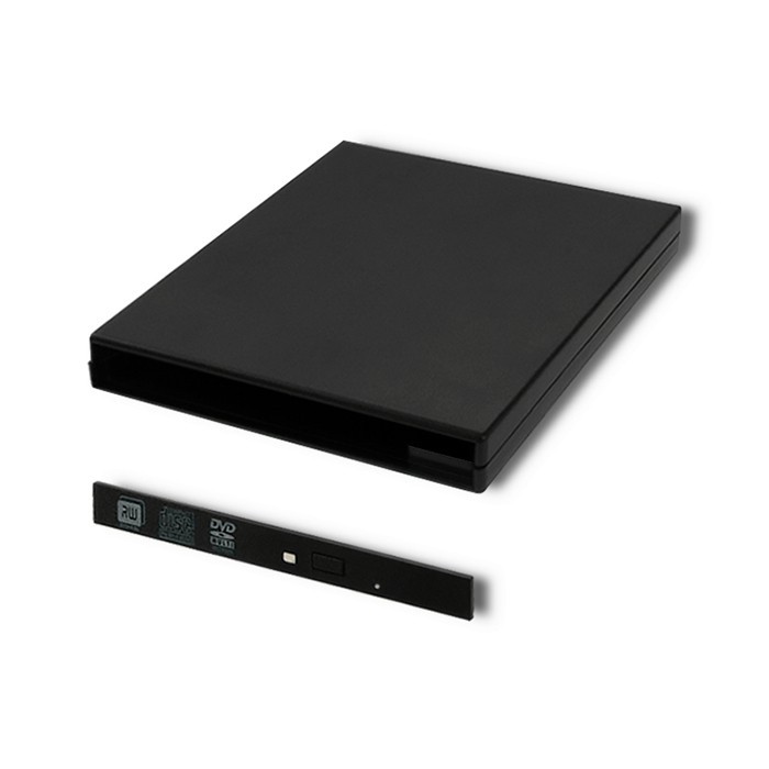 Ohišje za optični pogon CD/DVD SATA, USB 2.0, 9.5 mm