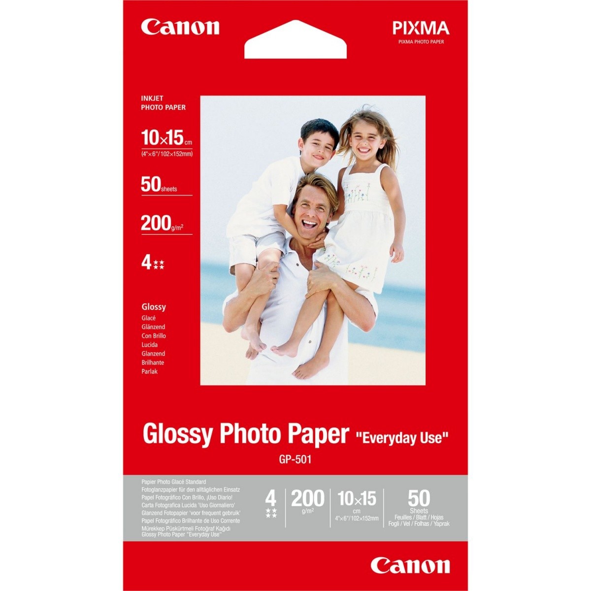 Canon GP-501 Photo Paper - Sijajni papir 10x15 cm, 50 listov