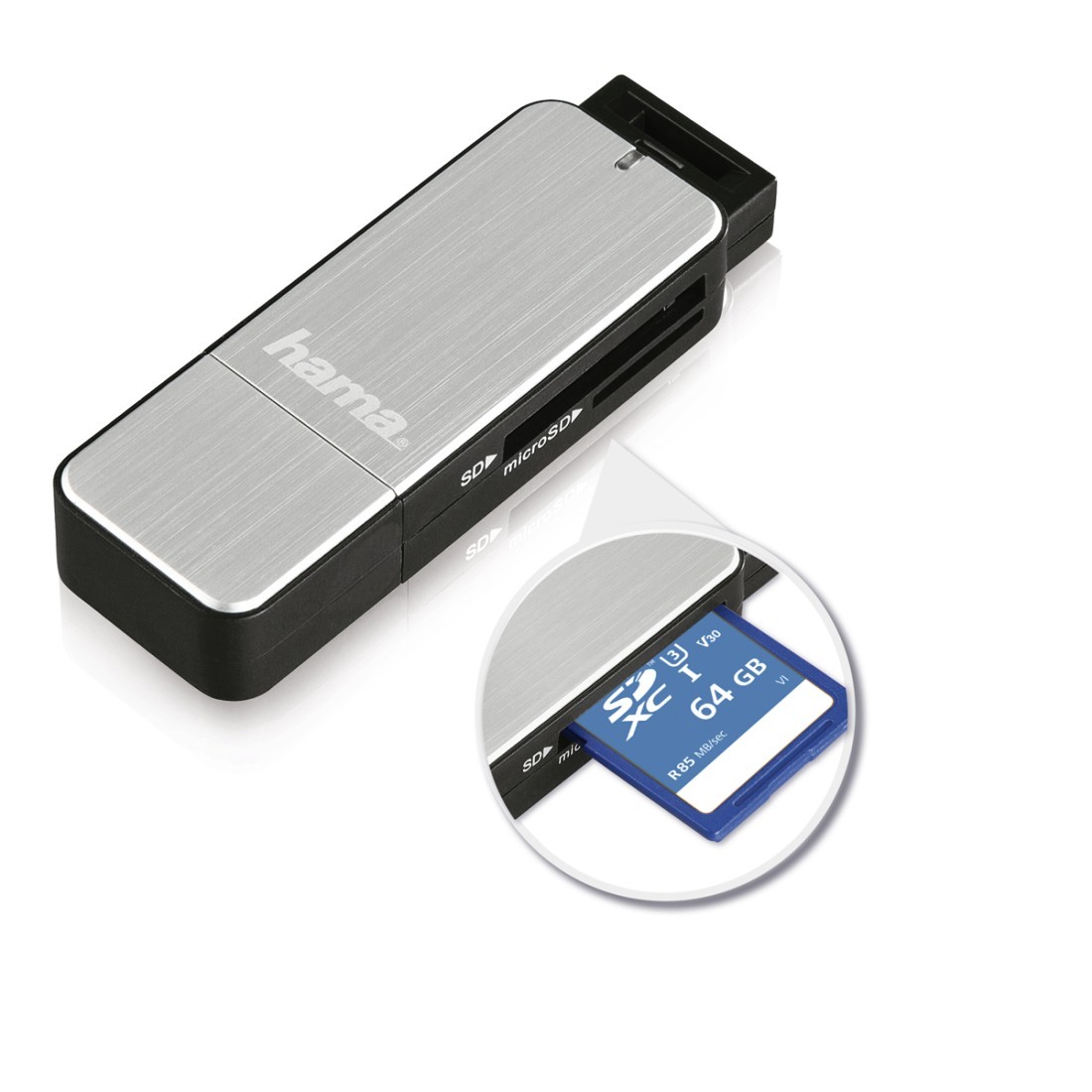 Bralnik kartic SD/microSD USB 3.0 srebrn 5