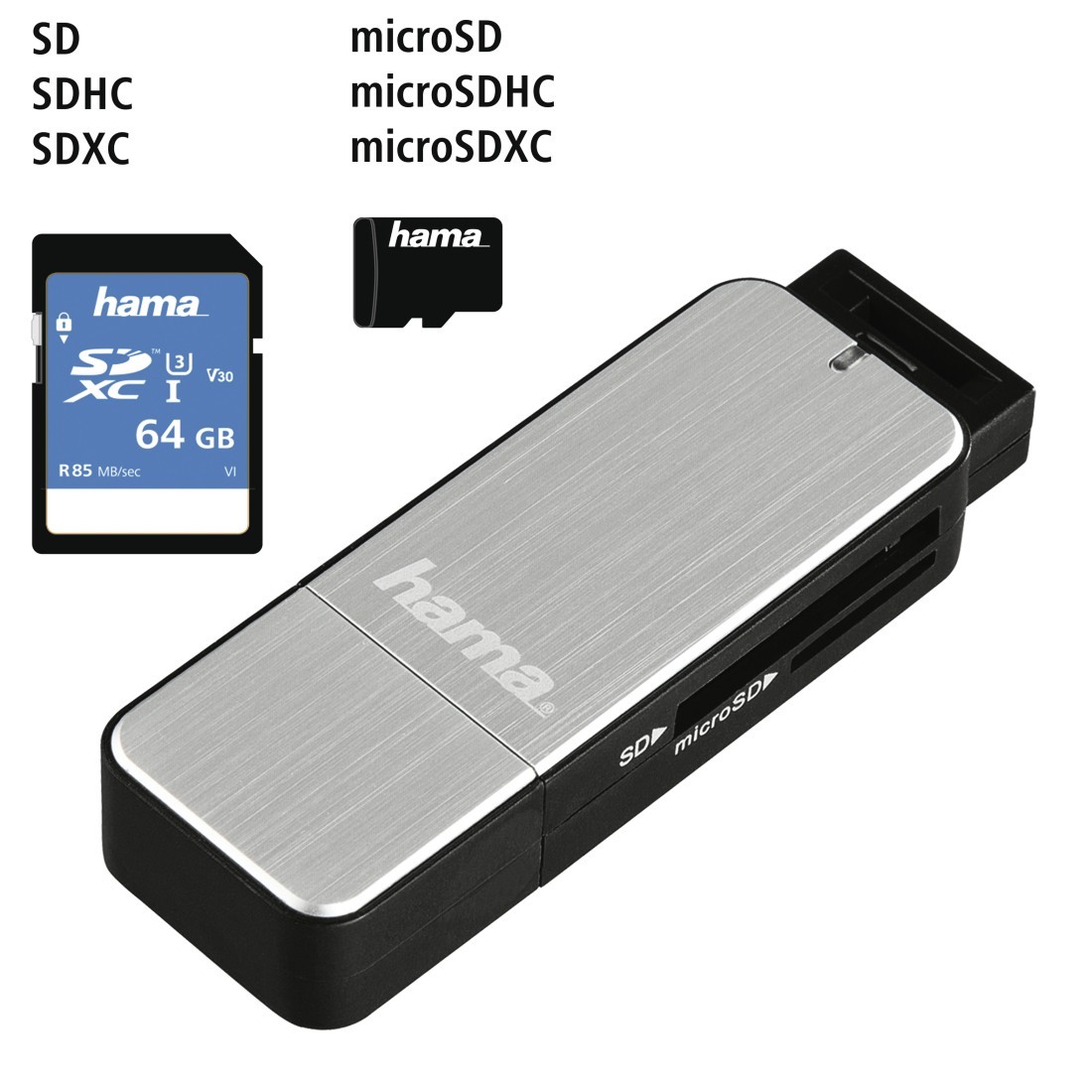 Bralnik kartic SD/microSD USB 3.0 srebrn 7