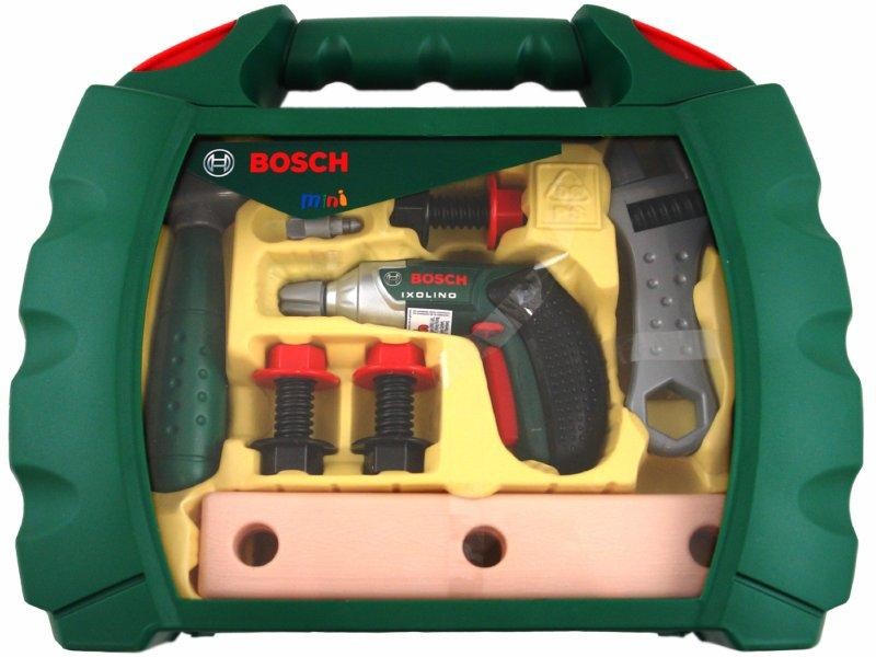 Bosch kovček z akumulatorskim vrtalnikom in orodji