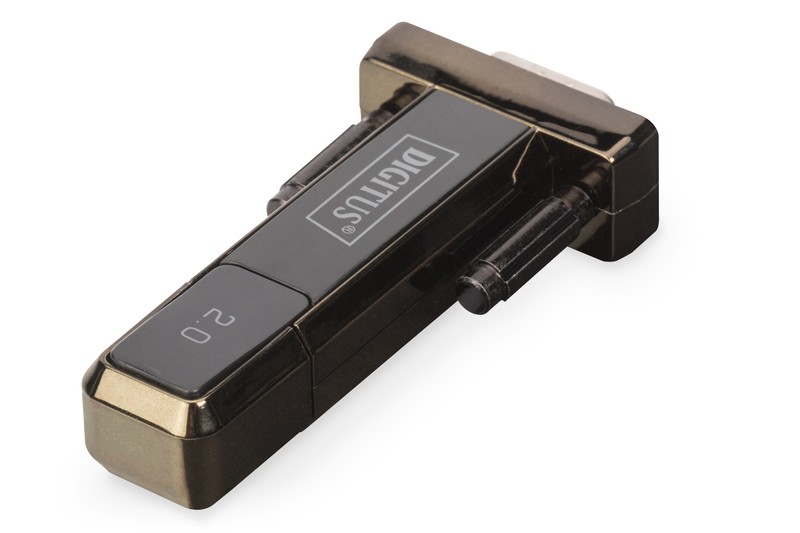 Pretvornik USB-A 2.0 na RS232 (DB9) moški s privijanjem | Chipset Prolific PL2303GT | Dodaten 0.8m kabel 5
