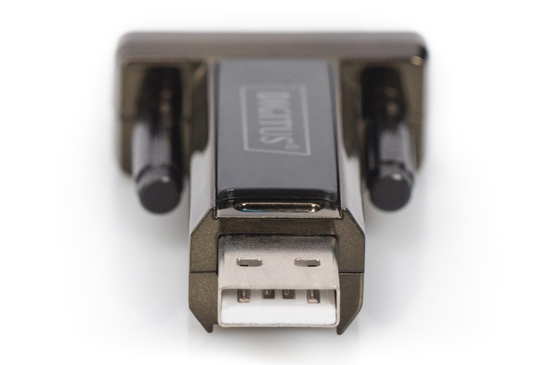 Pretvornik USB-A 2.0 na RS232 (DB9) moški s privijanjem | Chipset Prolific PL2303GT | Dodaten 0.8m kabel 8