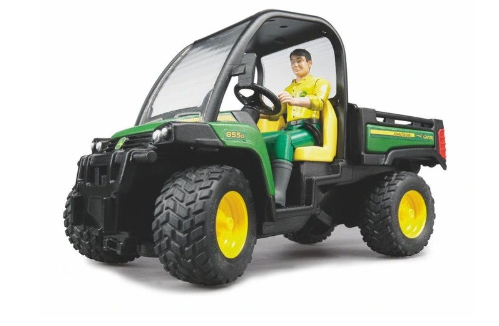 BRUDER delovni stroj John Deere Gator 855D z volanom