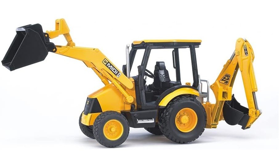 BRUDER JCB Midi CX traktor z rovokopačem 3