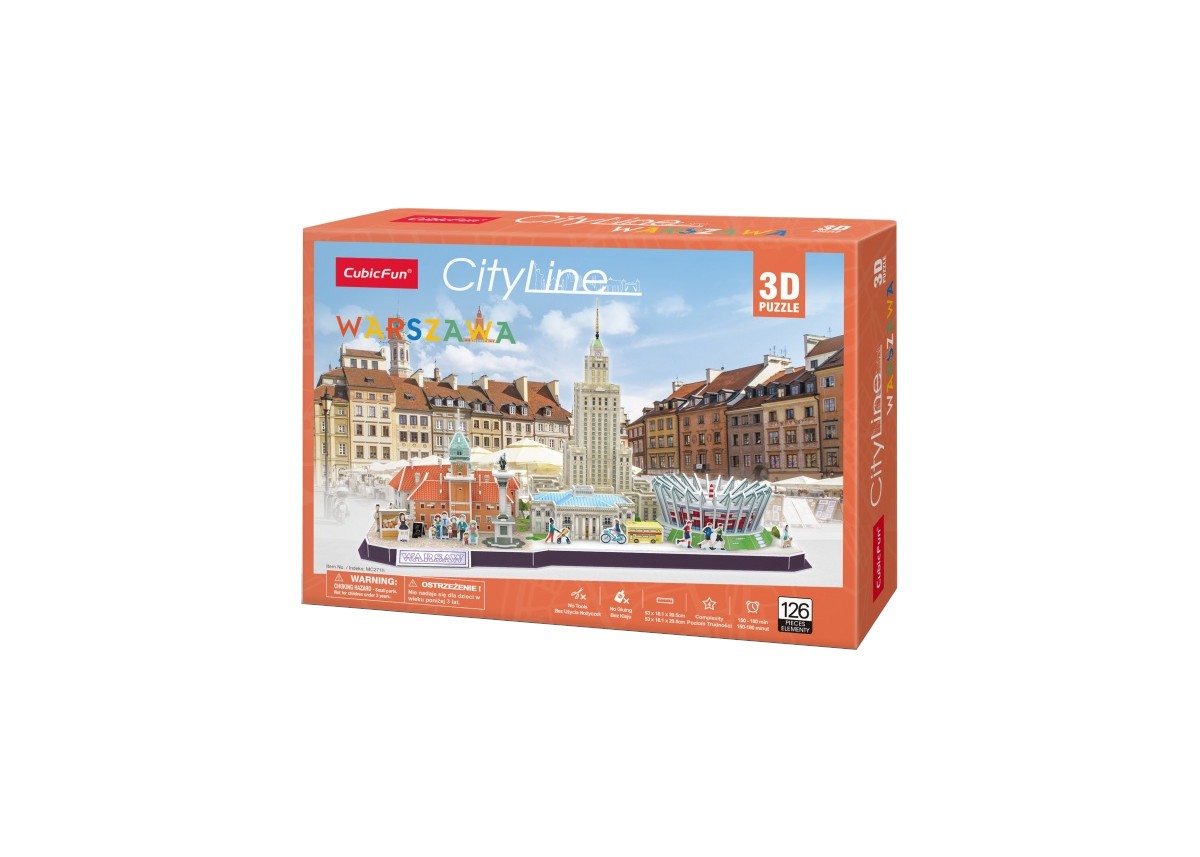 3D Puzzle Mesto "Varšava"