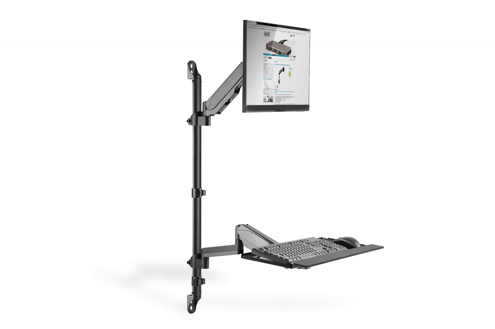Samostojec RAMenski nosilec za 1x LCD + tipkovnico, do 32" 2
