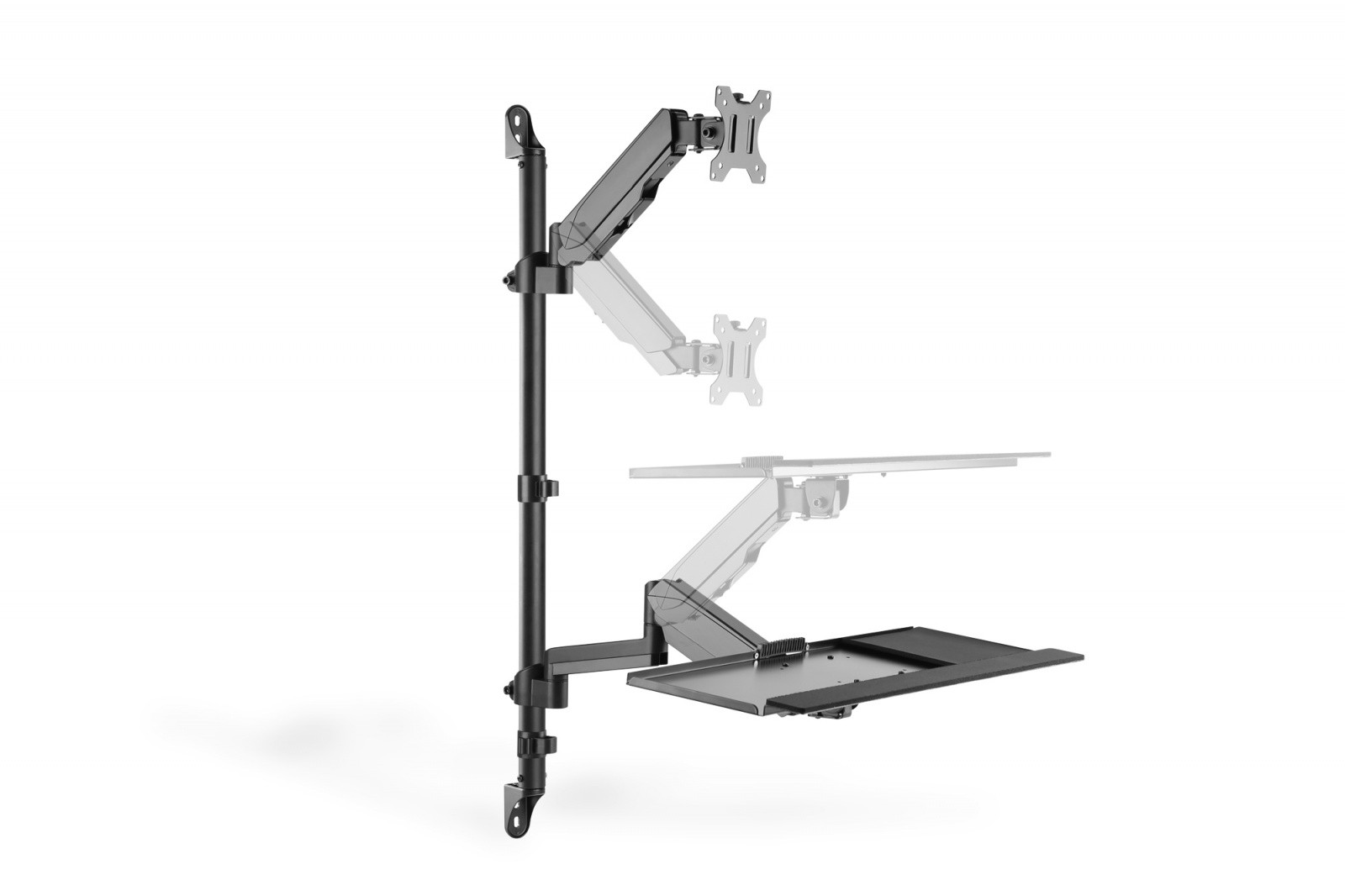 Samostojec RAMenski nosilec za 1x LCD + tipkovnico, do 32" 7