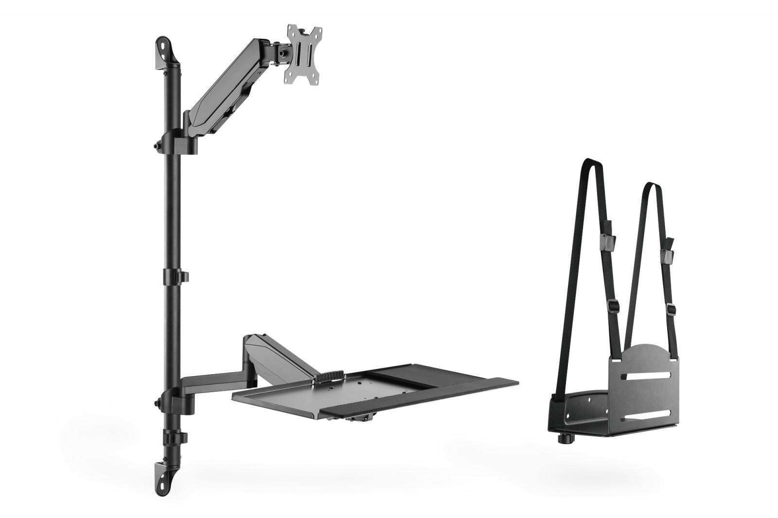 Samostojec RAMenski nosilec za 1x LCD + tipkovnico, do 32"