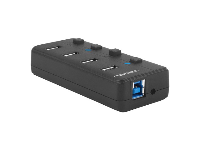 USB 3.0 Hub z 4 vrati in napajalnikom, s stikalom 4