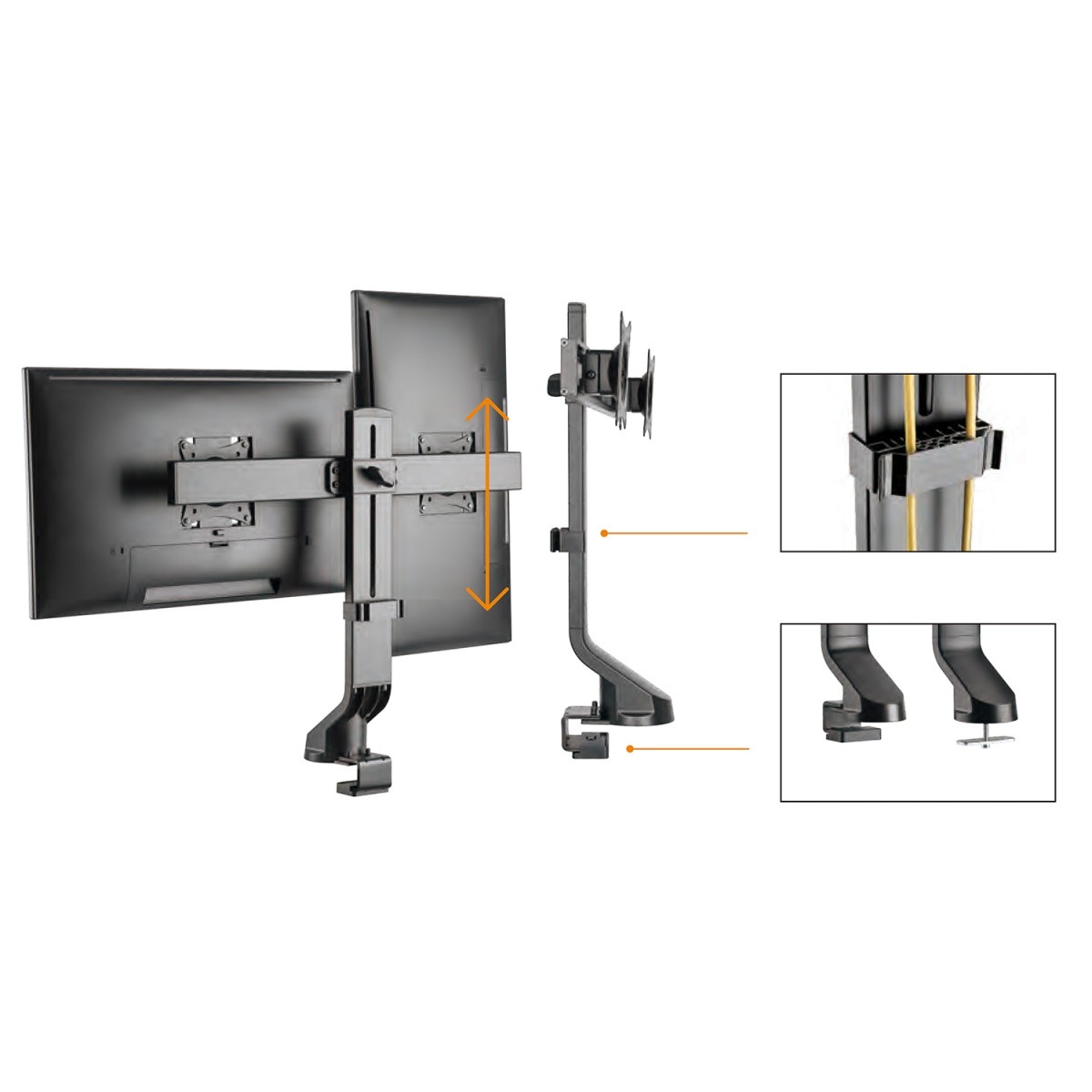 Dvojno stojalo za monitor MC-854 2