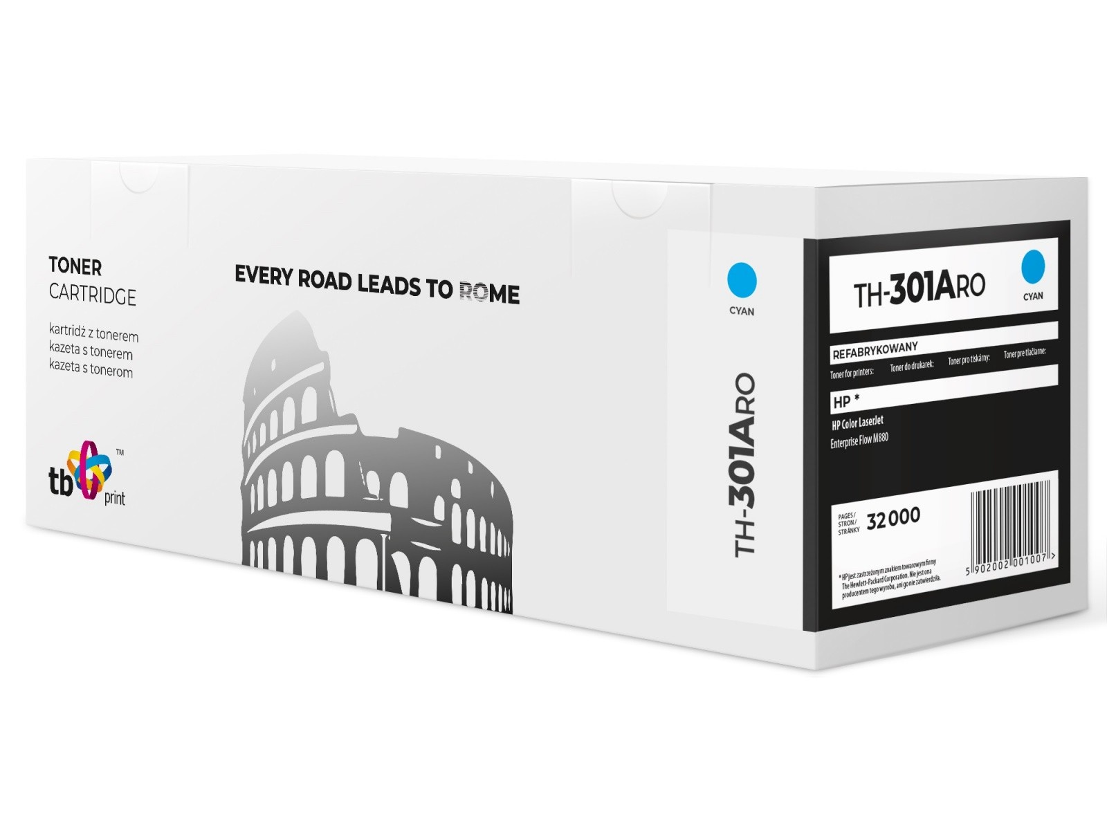 Toner HP M880 CF301A 827A cian (refill)
