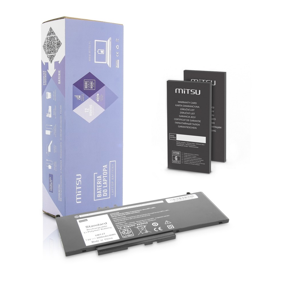 Baterija 6000 mAh za Dell Latitude E5470, E5570 (46 Wh)
