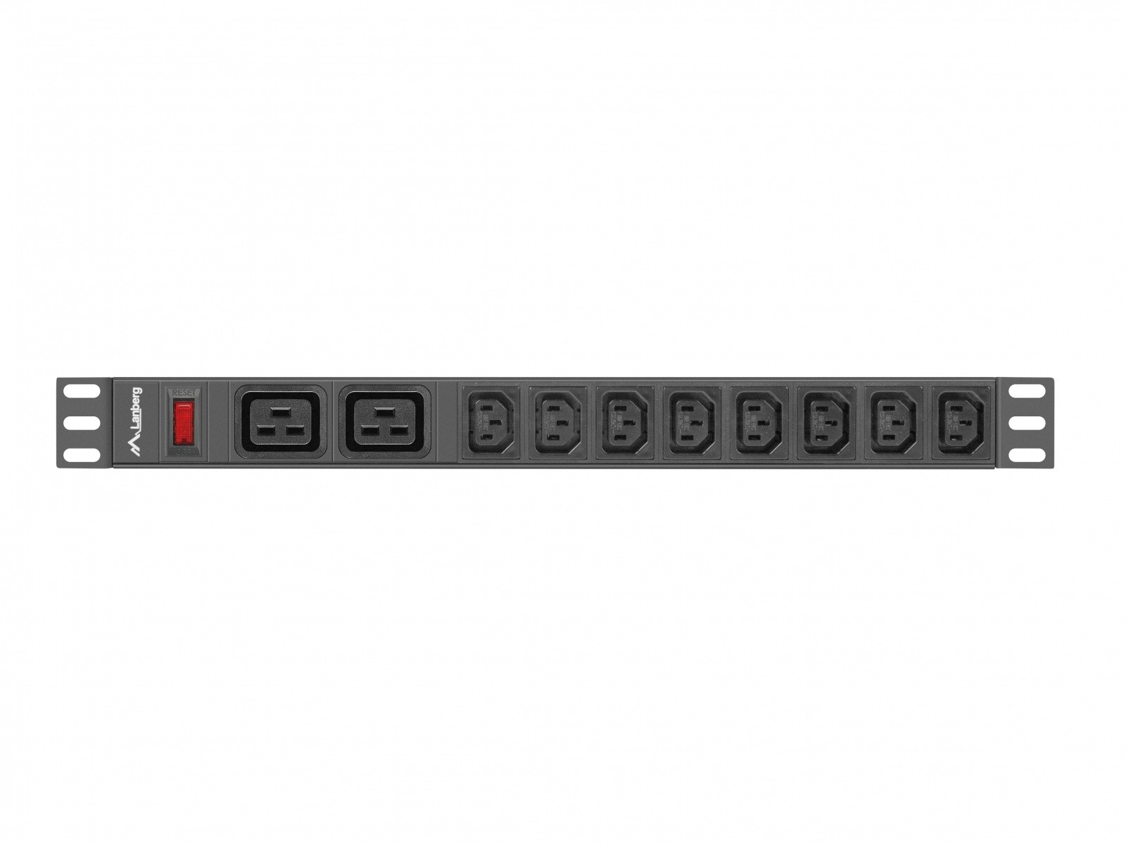Lanberg Rack PDU Napajalna Letva, 19" 1U, 2x C19, 8x C13 2